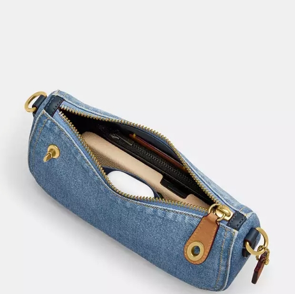 NWT❤️ Coach Swinger 20 Denim B4/Indigo CR553 Shoulder Bag - Picture 4 of 7
